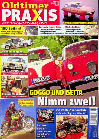 Deckblatt Oldtimer Praxis (02/2013)